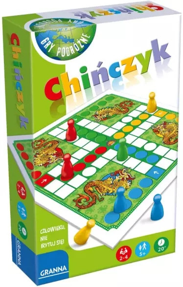 Chińczyk Mini Podróżny GRANNA Klasyczna Gra Rodzinna 5+