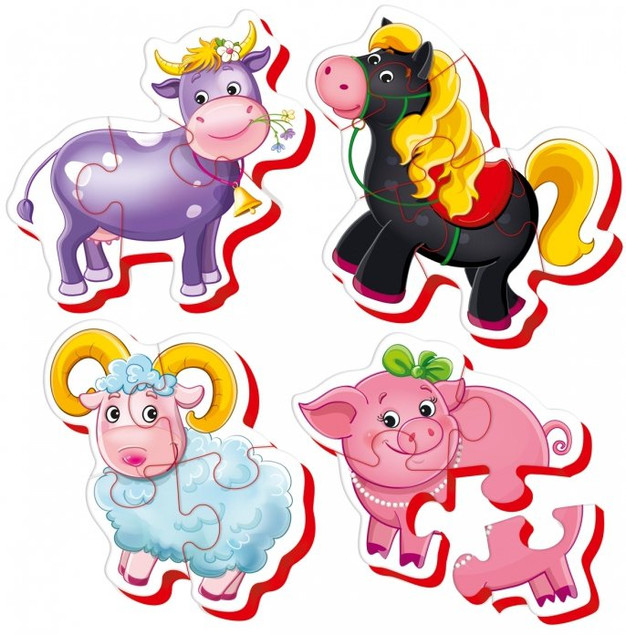 Puzzle Roter Kafer 16 elementów Baby Farma
