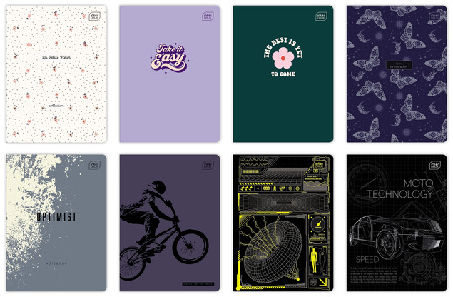 Zeszyt A5 60 Kartek Kratka MIX WZORÓW Interdruk