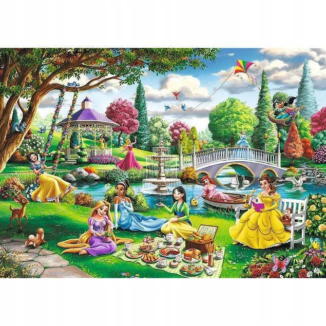 Puzzle Trefl Piknik z Księżniczkami Disney detale