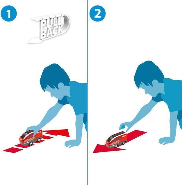 BRIO Zestaw Pull Back Train