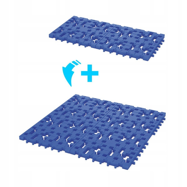 Meli Basic Blue Baseplate 6 sztuk – Płytki do Klocków 8,4x8,4cm