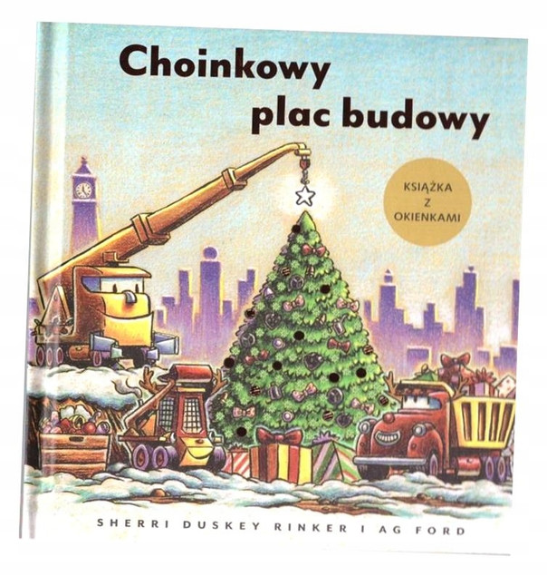 Choinkowy plac budowy. Książka z okienkami