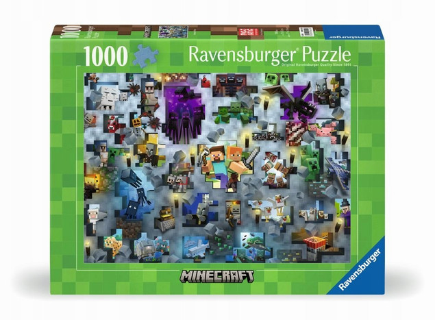 Puzzle Ravensburger 1000 elementów Minecraft Challenge