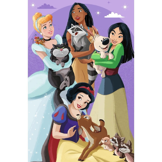 Trefl Puzzle PPK, Disney Princess 60 el. Siła w koronie + plakat