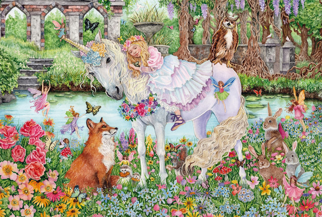 Puzzle 150 el. Schmidt Księżniczka i Jednorożec – Baśniowa Układanka dla Dzieci