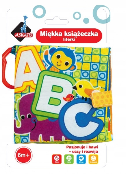MIĘKKA KSIĄŻECZKA LITERKI, ASKATO