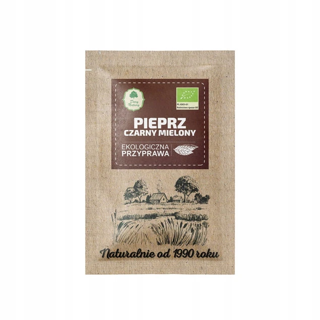 Pieprz czarny mielony EKO Dary Natury 15 g
