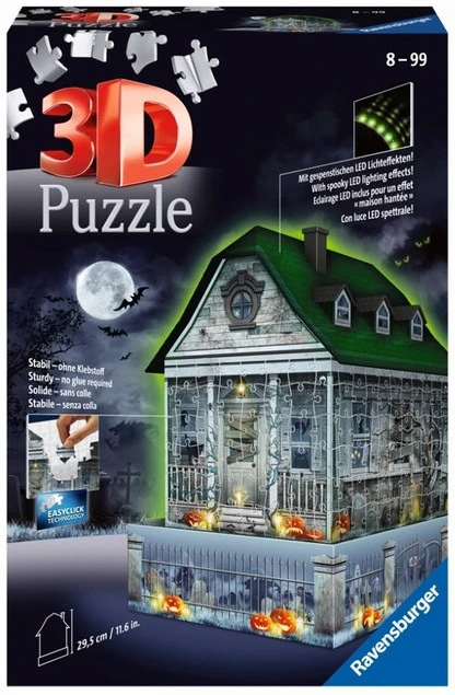 Ravensburger Puzzle 3D Nawiedzony dom świecący w ciemności 216 el. 112548_1