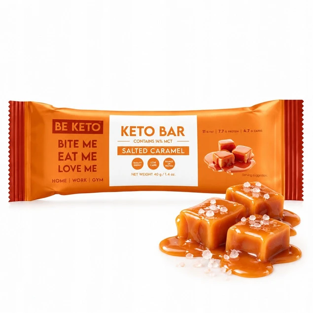 Keto Baton - Słony Karmel w Czekoladzie 40g_1