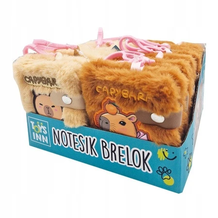 Notesik brelok kapibara mix Stnux pluszowy różne wzory dla dzieci_1