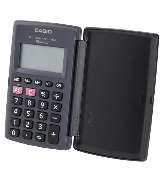 Casio Kalkulator kieszonkowy HL-820LV-B BK, 8-cyfrowy, 127x104mm, czarny