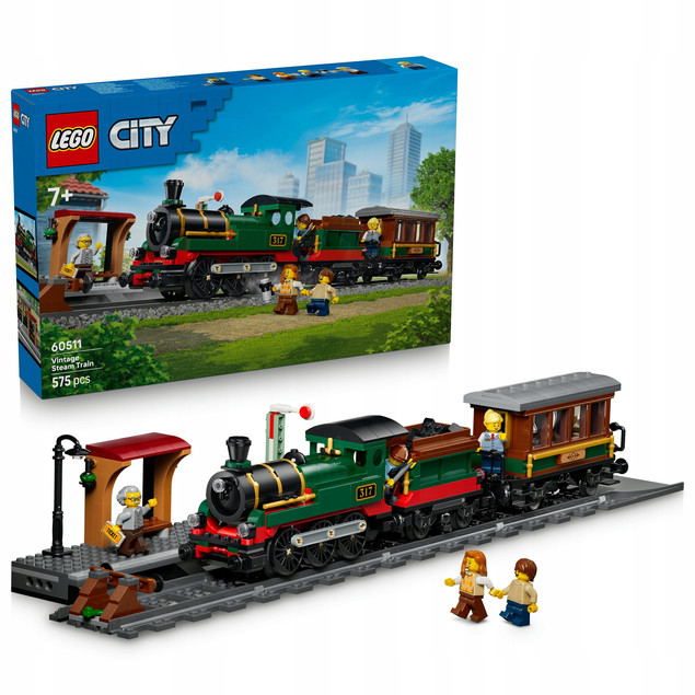 LEGO City 60511 Parowóz w Stylu Vintage – Kolejowy Klasyk