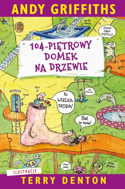 Okładka książki 104-piętrowy domek na drzewie Andy Griffiths - Tom 8