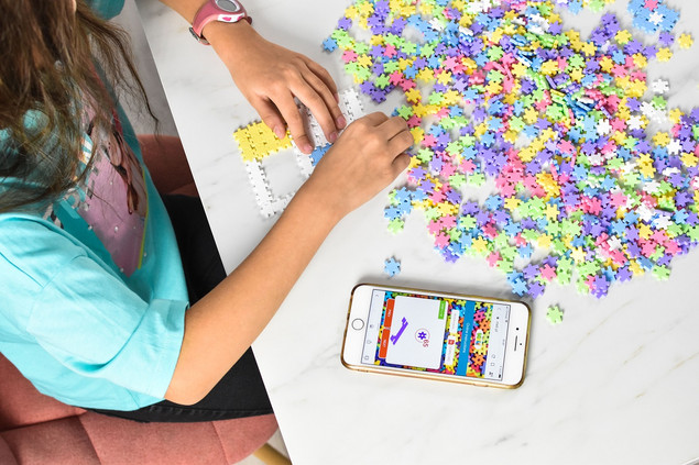 Klocki Konstrukcyjne MELI Minis Wafle Pastel 800 elementów