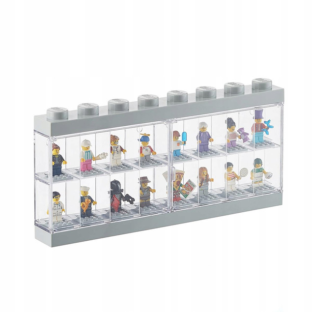 Gablotka LEGO Classic 40660006 na 16 Minifigurek Szara