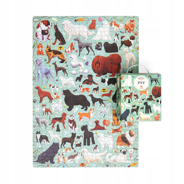 CzuCzu Puzzlove Puzzle Rodzinne Psy 1000 elementów