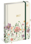 Kalendarz książkowy A5 2027 Metallic Flowers INTERDRUK