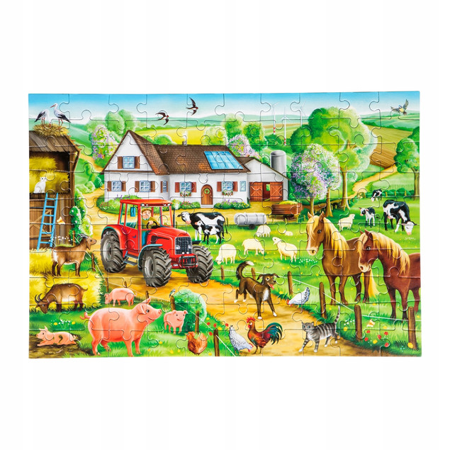 Puzzle Schmidt Spiele 100 elementów Wesołe Gospodarstwo G3