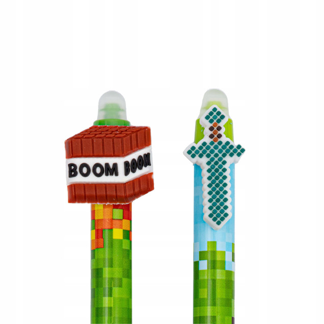 Długopis wymazywalny Minecraft Pixel One 2 szt. – Astra