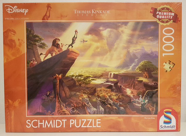 Puzzle 1000 el. THOMAS KINKADE Król Lew DISNEY - Schmidt Premium Quality