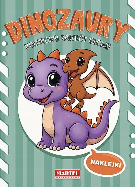 Dinozaury. Kolorowy zawrót głowy. Kolorowanka z naklejkami Agata Niemirska