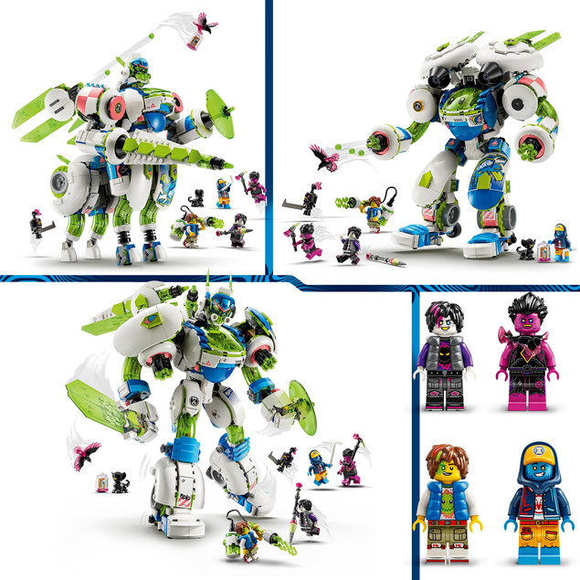 LEGO DREAMZzz 71485 Mech-rycerz Mateo i Z-Blob – Robot 3w1, Kreatywny Zestaw dla Dzieci