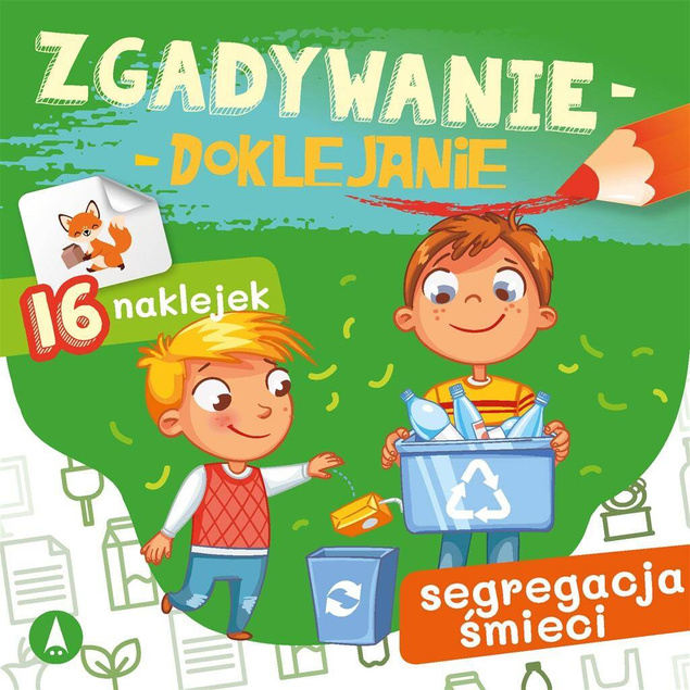 Zgadywanie Doklejanie Segregacja Śmieci Ekoćwiczenia 16 Naklejek 5+ Skrzat