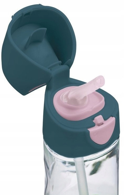 b.box Butelka tritanowa ze słomką Indigo Rose 450 ml