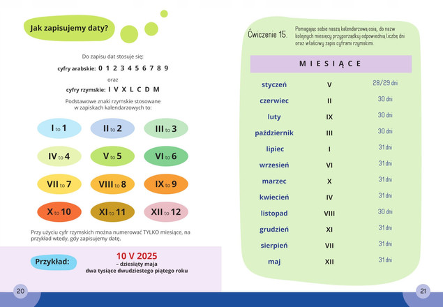 Matematyka Klasa 1-3: Czas i Kalendarz. Mądry Uczeń. Tamara Malska
