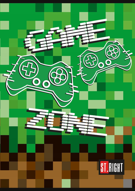 St.Right GAME ZONE A4 zeszyt 32 kratka