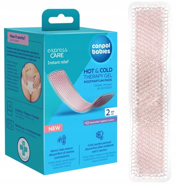 CANPOL Okłady Żelowe Po Porodzie DO TERAPII NA CIEPŁO LUB ZIMNO 2szt 78/022