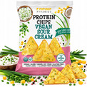 POPCROP Piramidki Chipsy Proteinowe Kwaśna Śmietana Ze Szczypiorkiem 60g