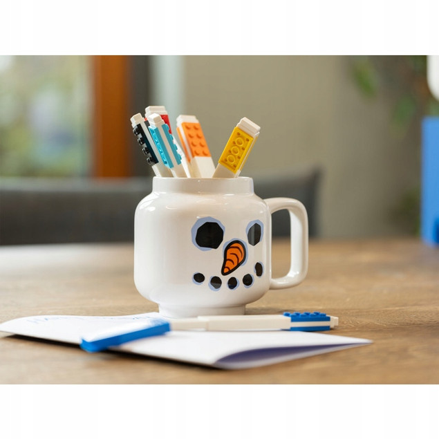 LEGO Ceramiczny Kubek BAŁWAN Mały 9 CM 0,255 L Zimowy Świąteczny