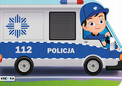 Kolorowanka Policja Książeczka Z Wykrojnika + Naklejki BooksAndFun