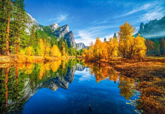 Puzzle 1000 Yosemite National Park, USA Castorland krajobraz góry las