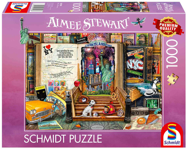 Puzzle Schmidt Spiele 1000 el. Aimee Stewart: Nowy Jork Premium Quality