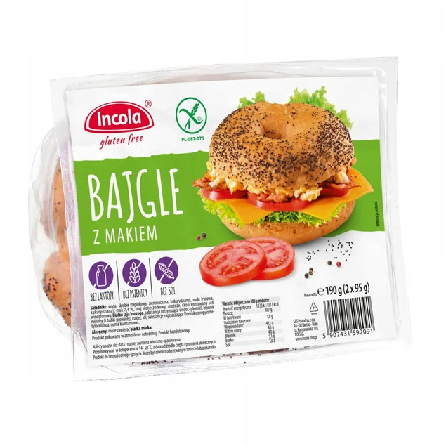 Bułka bezglutenowa Incola z makiem