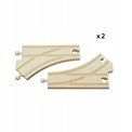 Tory rozjazdowe Brio 2x drewniane 19 cm
