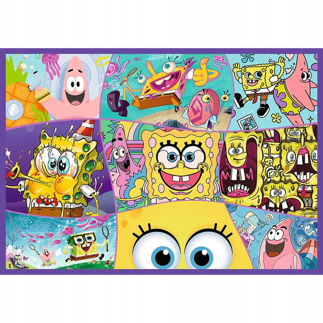 Trefl Puzzle SpongeBob 4 x 250 el. Szalony świat SpongeBoba