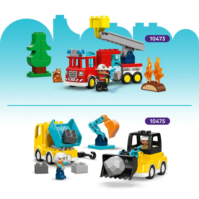 LEGO DUPLO 10471 Niebieski Motocykl Policyjny Zestaw Edukacyjny dla Maluchów