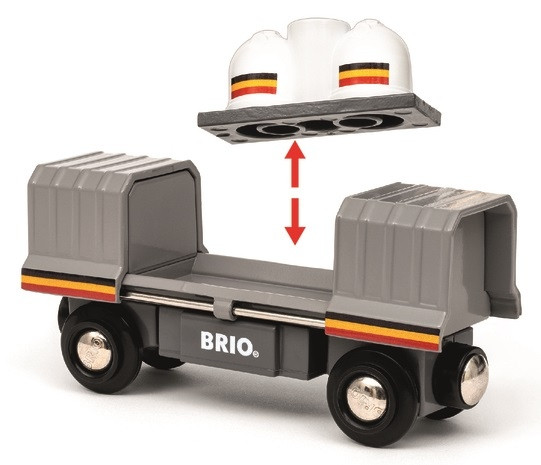 Pociąg BRIO wielokolorowy z 2 wagonami