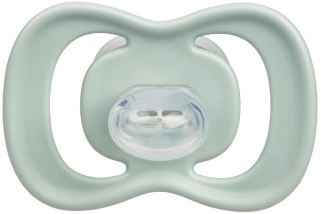 B.Box Smoczek Symetryczny Silikonowy 0-6m Glow 2 szt. Błękit/Szałwia