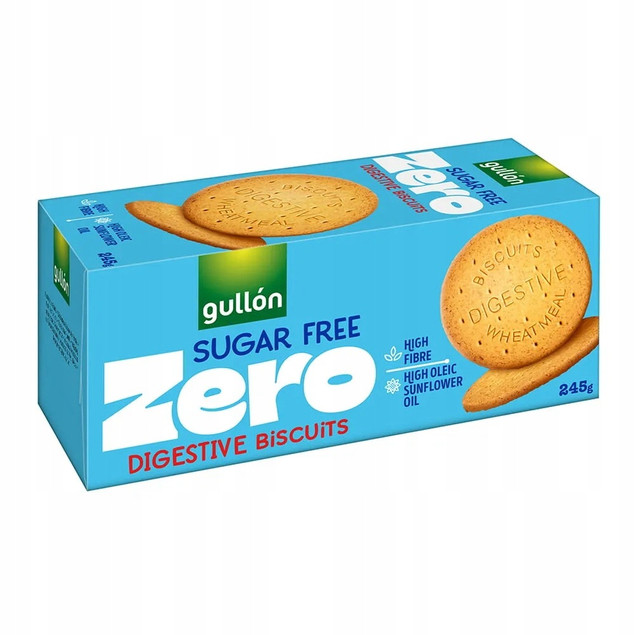 Gullón ZERO Ciastka Digestive bez cukru 245g