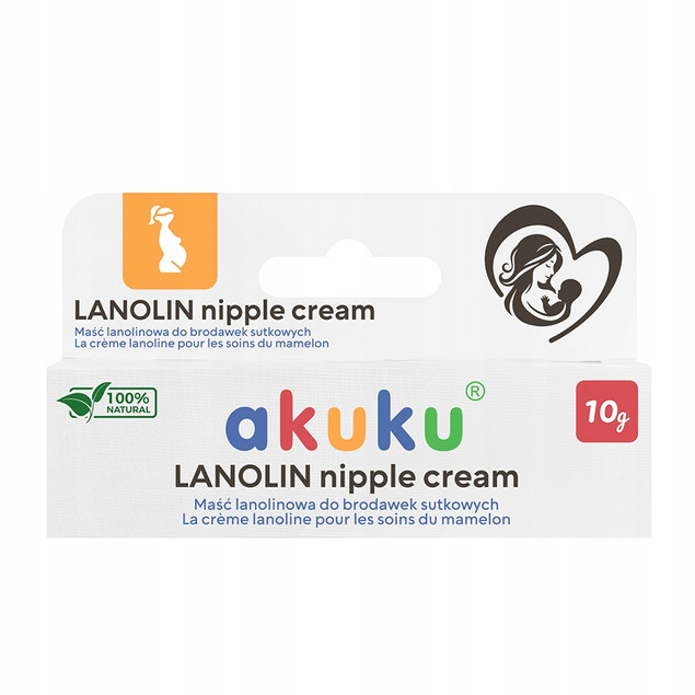 Maść lanolinowa do brodawek sutkowych 10 g – Akuku