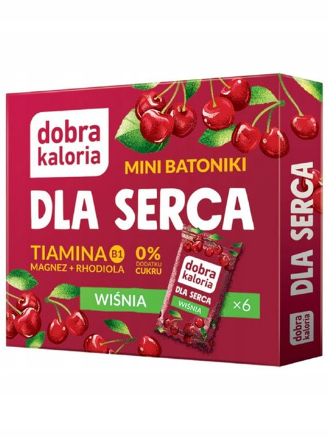 Zdrowe Mini Batoniki Dla Serca Wiśnie Dobra Kaloria Wiśniowe 0% Cukru
