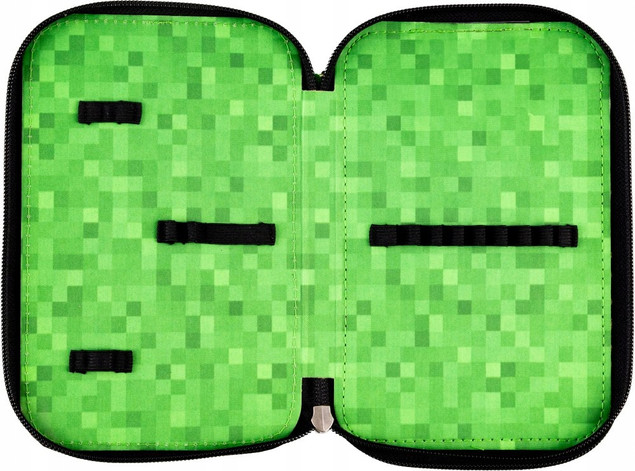 Piórnik Szkolny Minecraft Astra Dwuklapkowy Podwójny Bez Wyposażenia