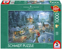 Schmidt Spiele Puzzle 1000 el. Thomas Kinkade "Cicha Noc" Premium Quality