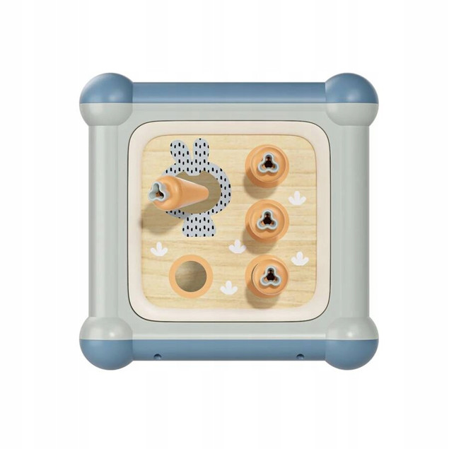 Kostka Edukacyjna Topbright Drewniana Wielofunkcyjna 10w1 Multicolor 12m+