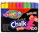 Kreda Kolorowa Bezpyłowa 100 Sztuk Colorino 33169